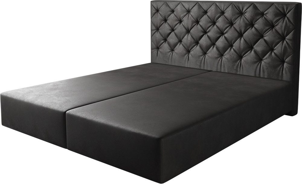 DELIFE Bettgestell Dream-Great, Lederimitat Anthrazit 180x200 günstig online kaufen