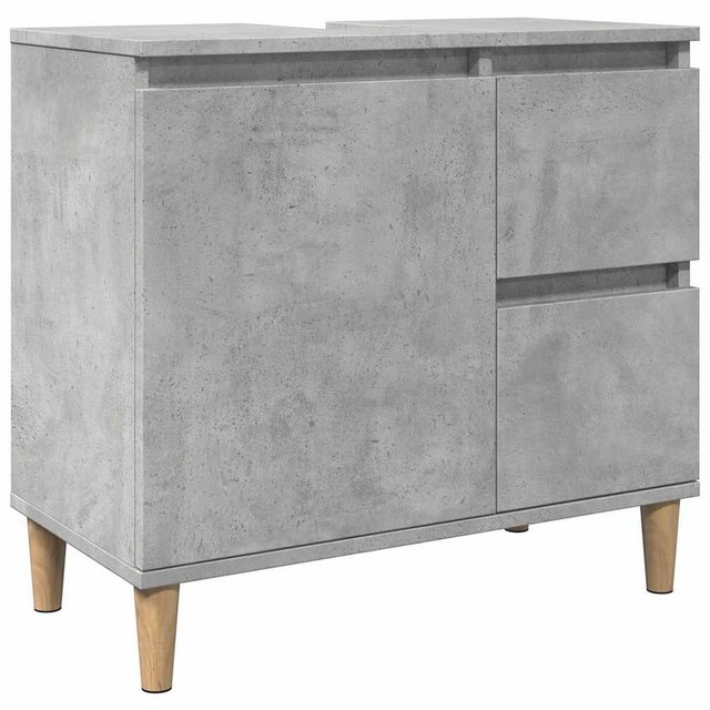 vidaXL Badezimmerspiegelschrank Waschbeckenunterschrank Betongrau 65x33x60 günstig online kaufen