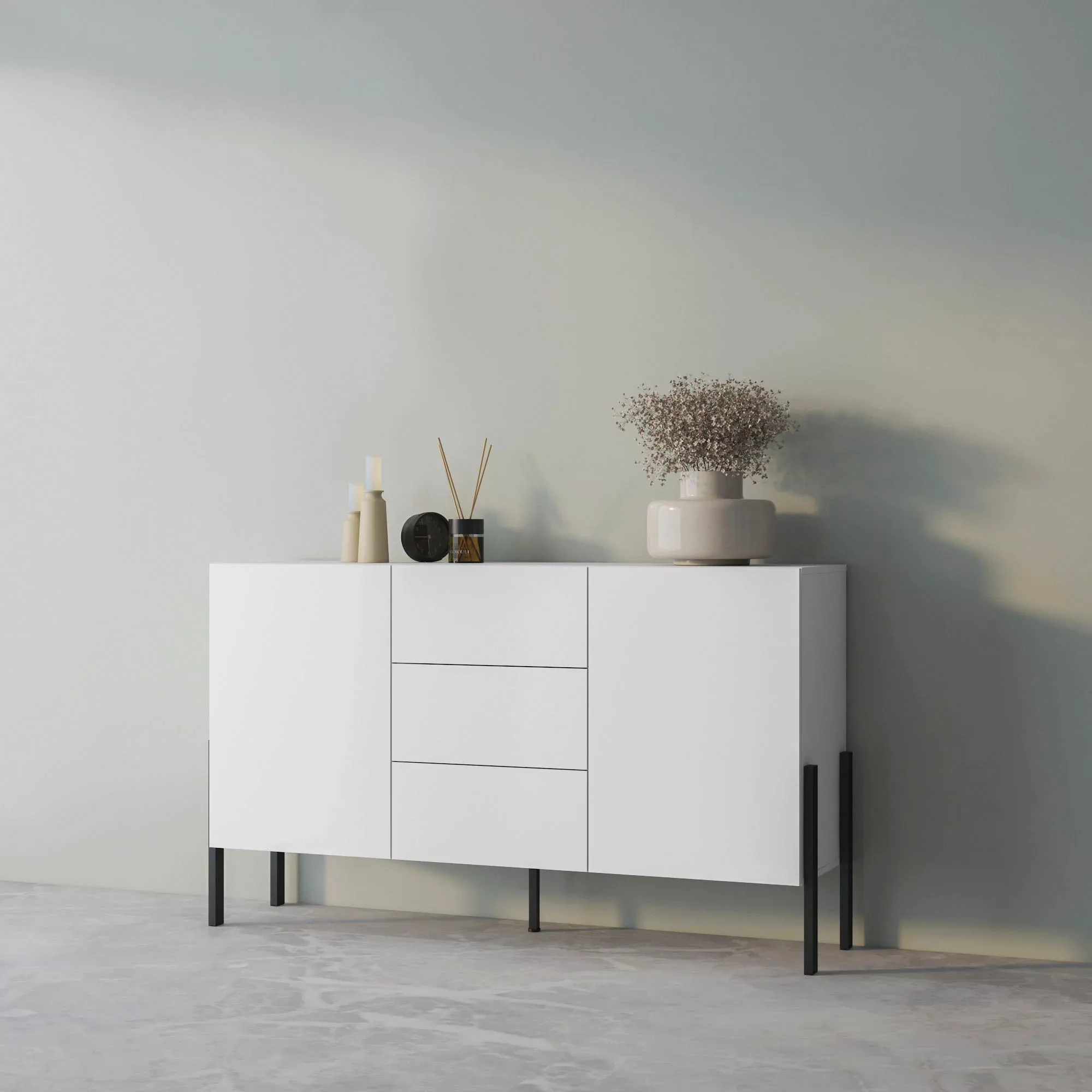 INOSIGN Sideboard "Jukon, Breite 150 bzw.180 cm, moderne grifflose Kommode" günstig online kaufen