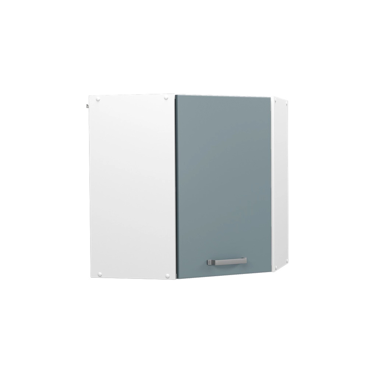 Vicco Eckhängeschrank R-Line, Blau-Grau/Weiß, 57 cm günstig online kaufen