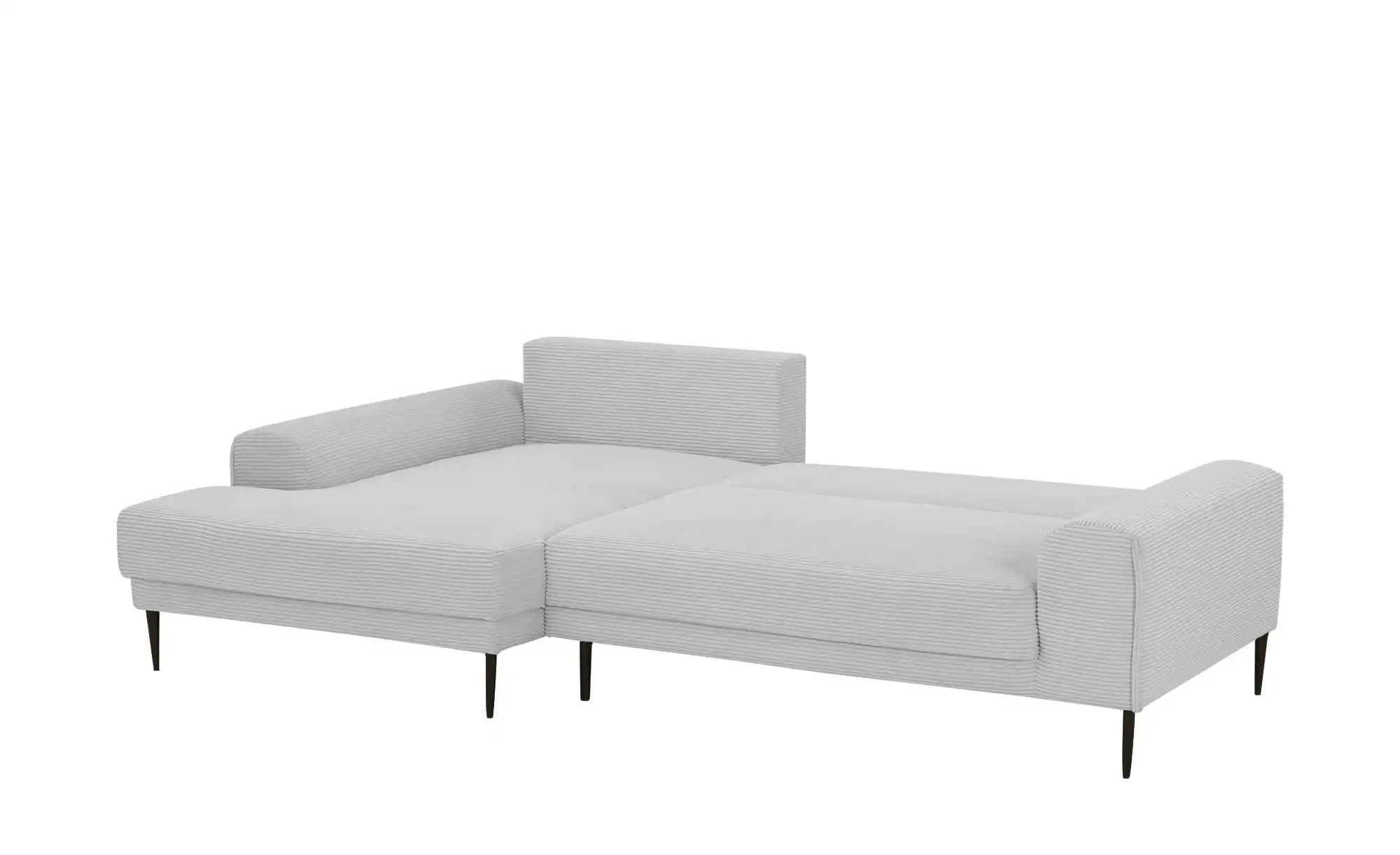 switch Ecksofa aus Cord Capitol ¦ silber ¦ Maße (cm): B: 276 H: 89 T: 175 P günstig online kaufen