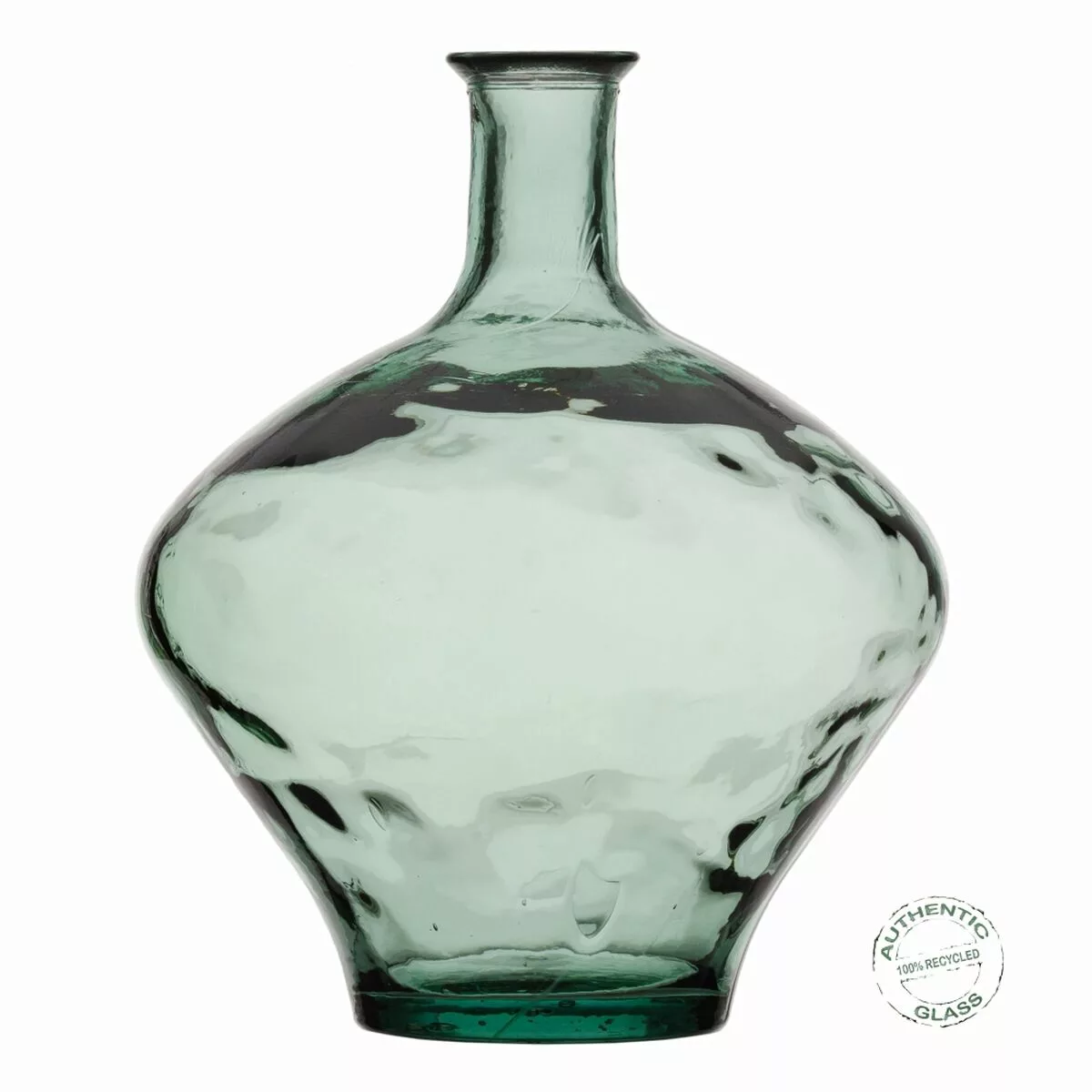 Vase 37 X 37 X 46 Cm Recyceltes Glas Grün günstig online kaufen