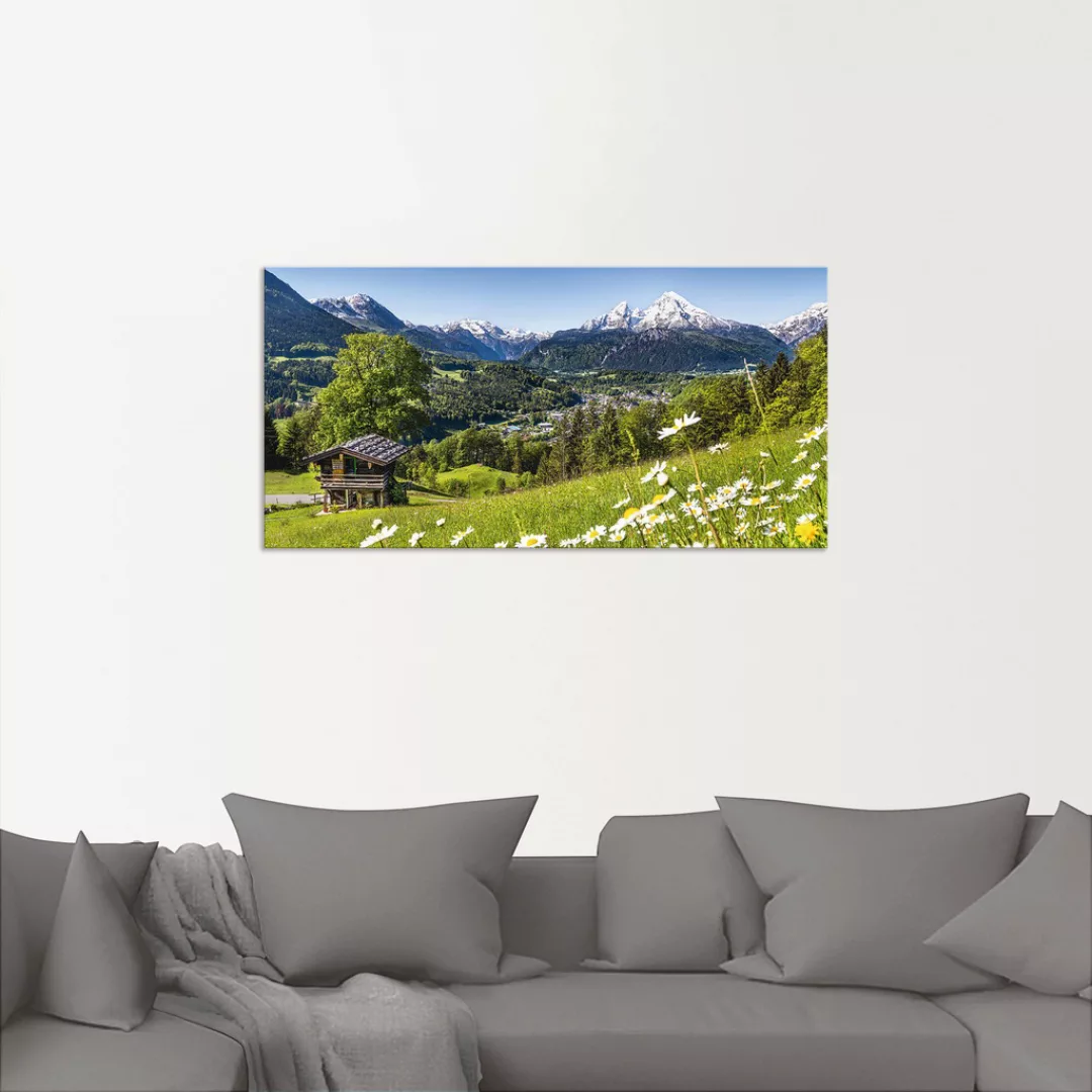 Artland Wandbild "Landschaft in den Bayerischen Alpen", Berge, (1 St.), als günstig online kaufen