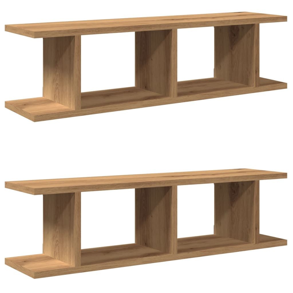 vidaXL Regal Wandregale 2 Stk. Artisan-Eiche günstig online kaufen