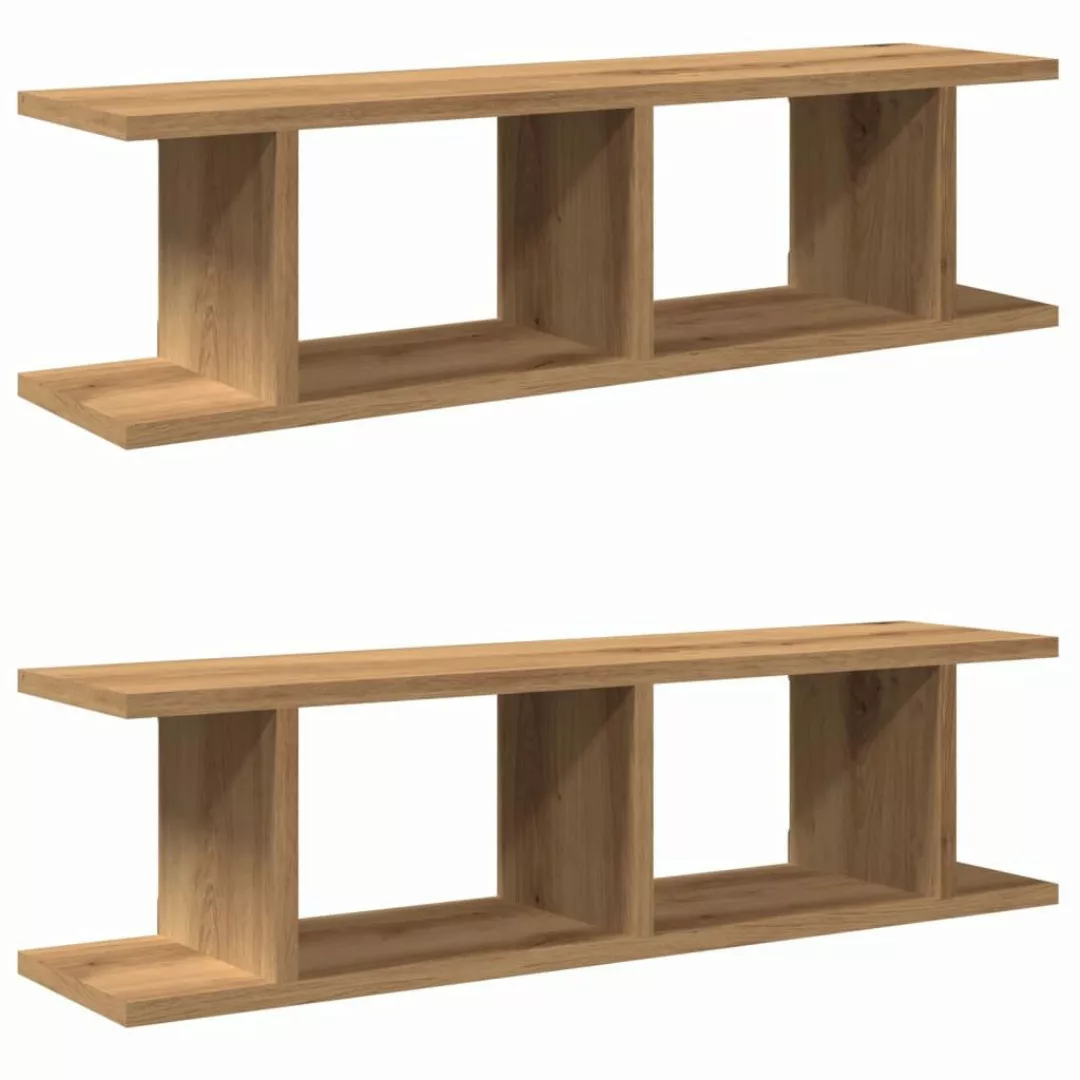 vidaXL Regal Wandregale 2 Stk. Artisan-Eiche günstig online kaufen