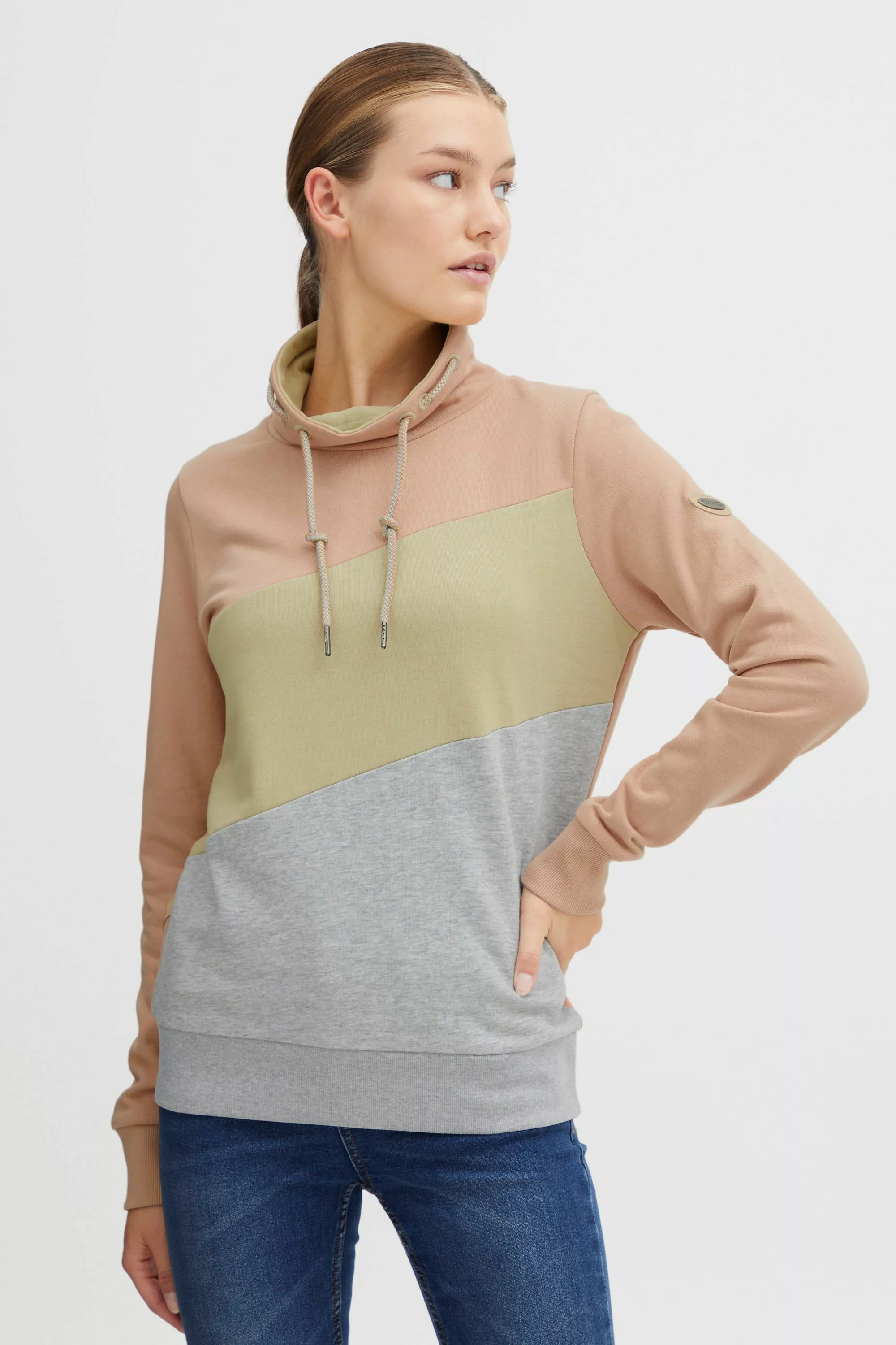 OXMO Hoodie OXAgda Sweatpullover mit Stehkragen günstig online kaufen