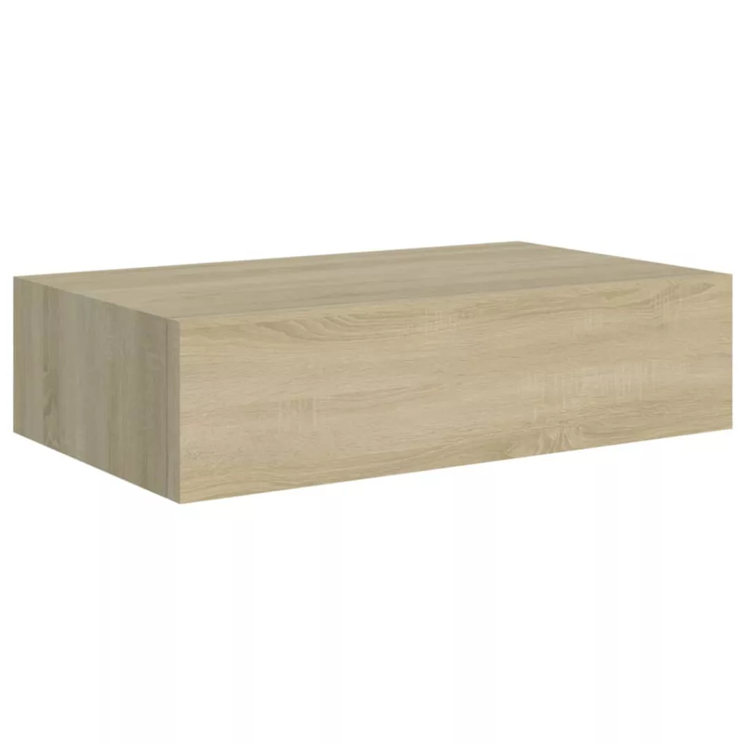 Wand-schubladenregal Eichenoptik 40x23,5x10 Cm Mdf günstig online kaufen