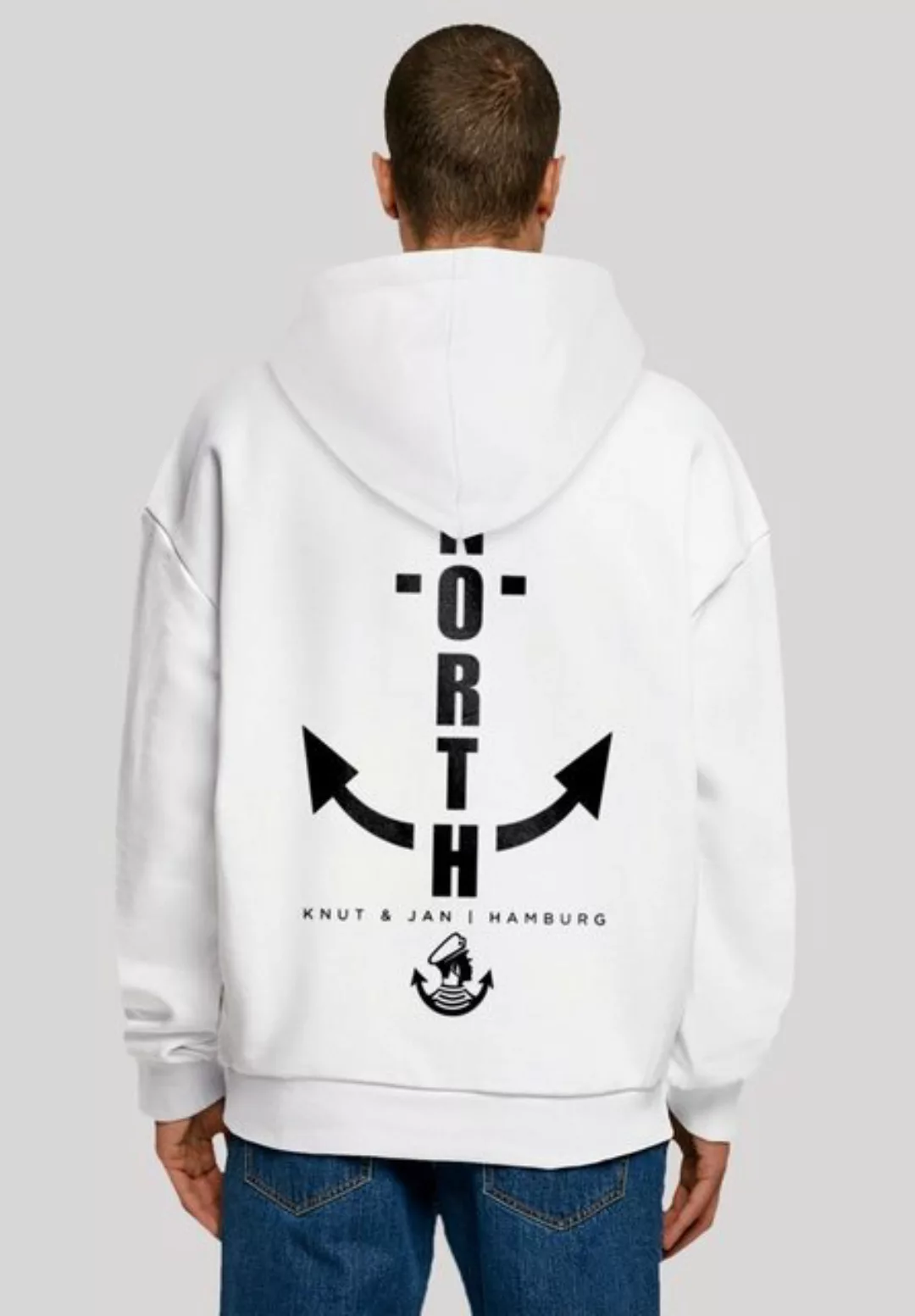 F4NT4STIC Kapuzenpullover "North Anchor Knut & Jan Hamburg", Print günstig online kaufen