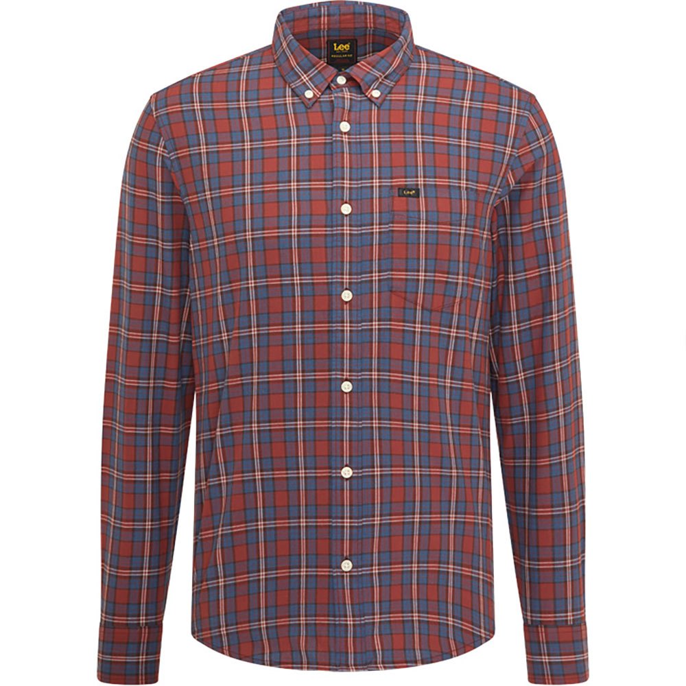 Lee Button Down Langarm-shirt S Fired Brick günstig online kaufen