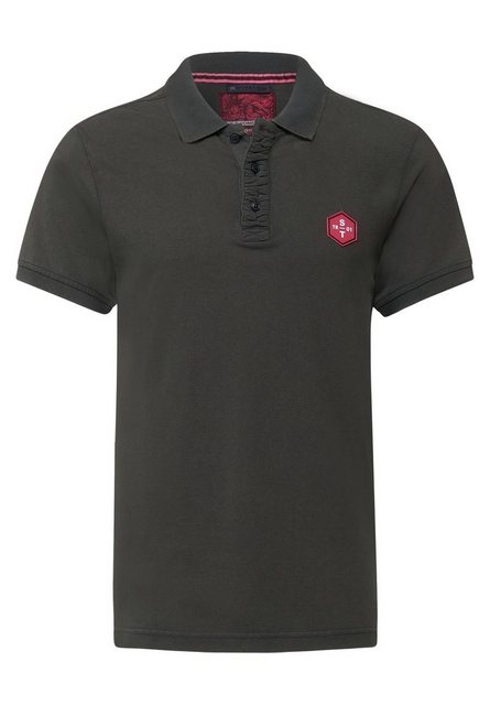 STREET ONE MEN Poloshirt, in Unifarbe günstig online kaufen