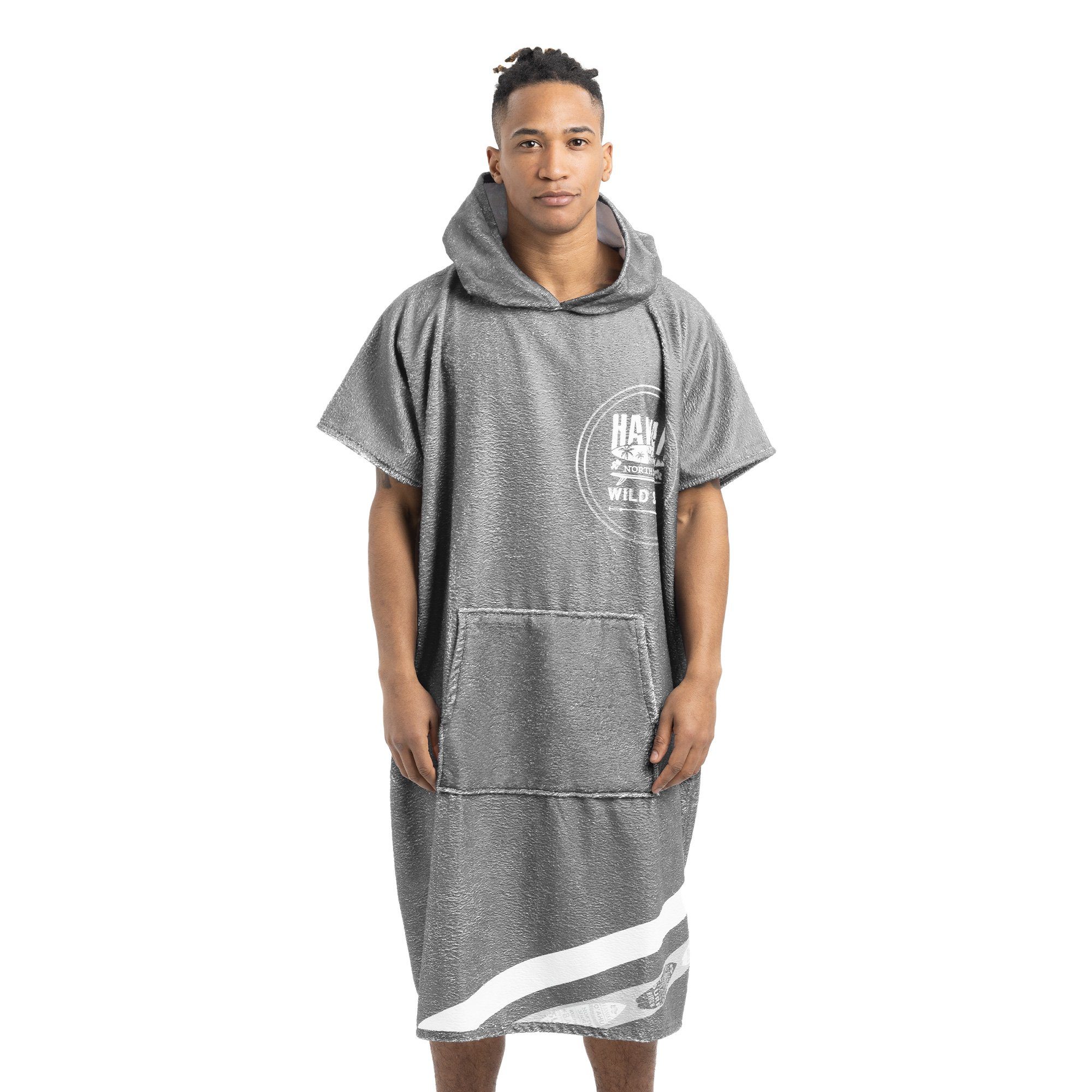 HOMELEVEL Bademantel Badeponcho Unisex - Surf günstig online kaufen