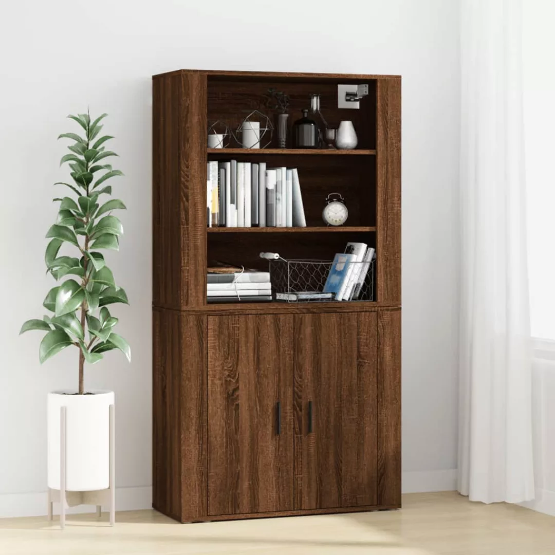 Vidaxl Highboard Braun Eichen-optik Holzwerkstoff günstig online kaufen