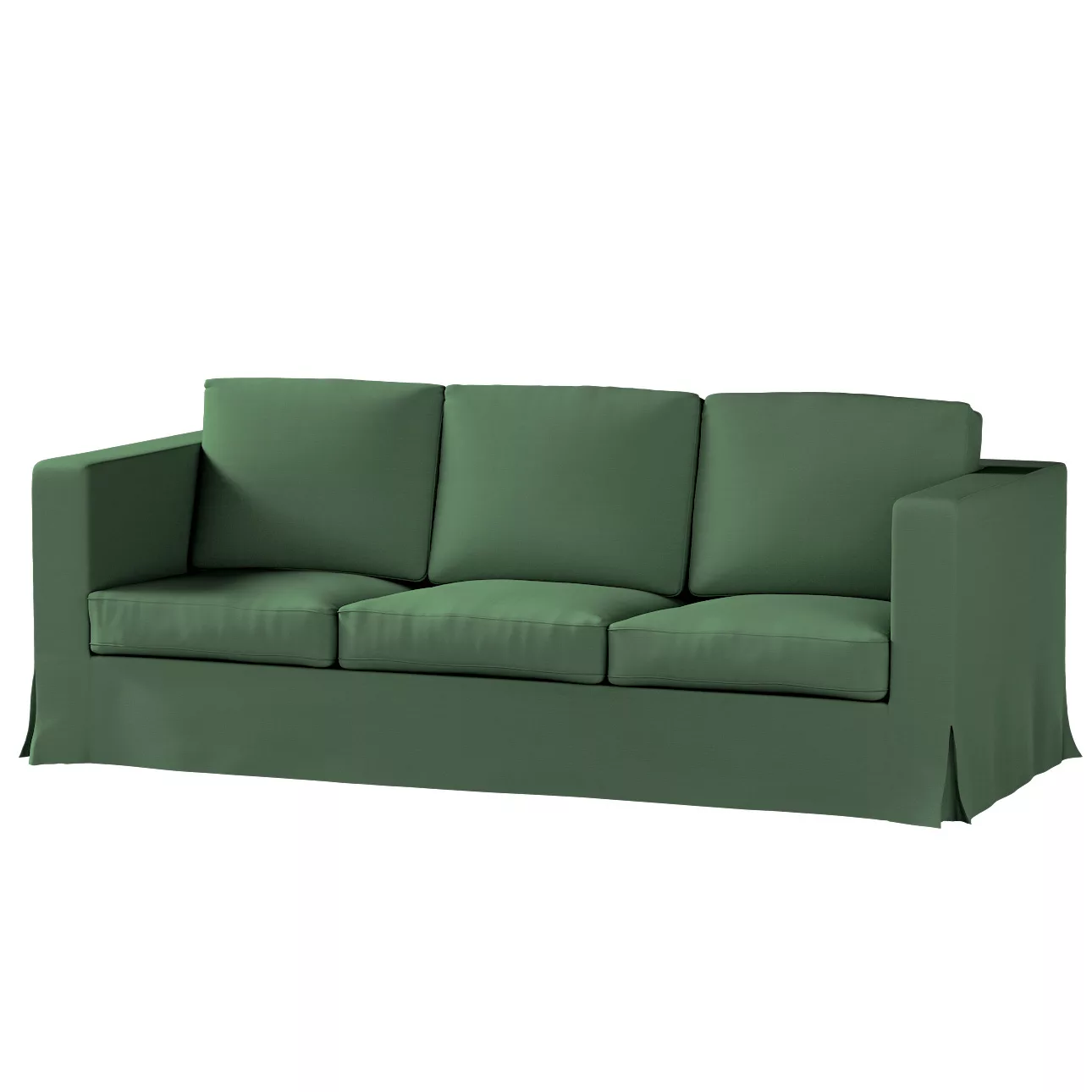 Bezug für Karlanda 3-Sitzer Sofa nicht ausklappbar, lang, waldgrün, Bezug f günstig online kaufen