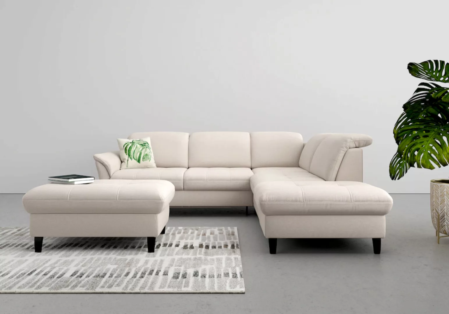 sit&more Ecksofa "Maggiore L-Form", wahlweise mit Kopfteilverstellung, Bett günstig online kaufen