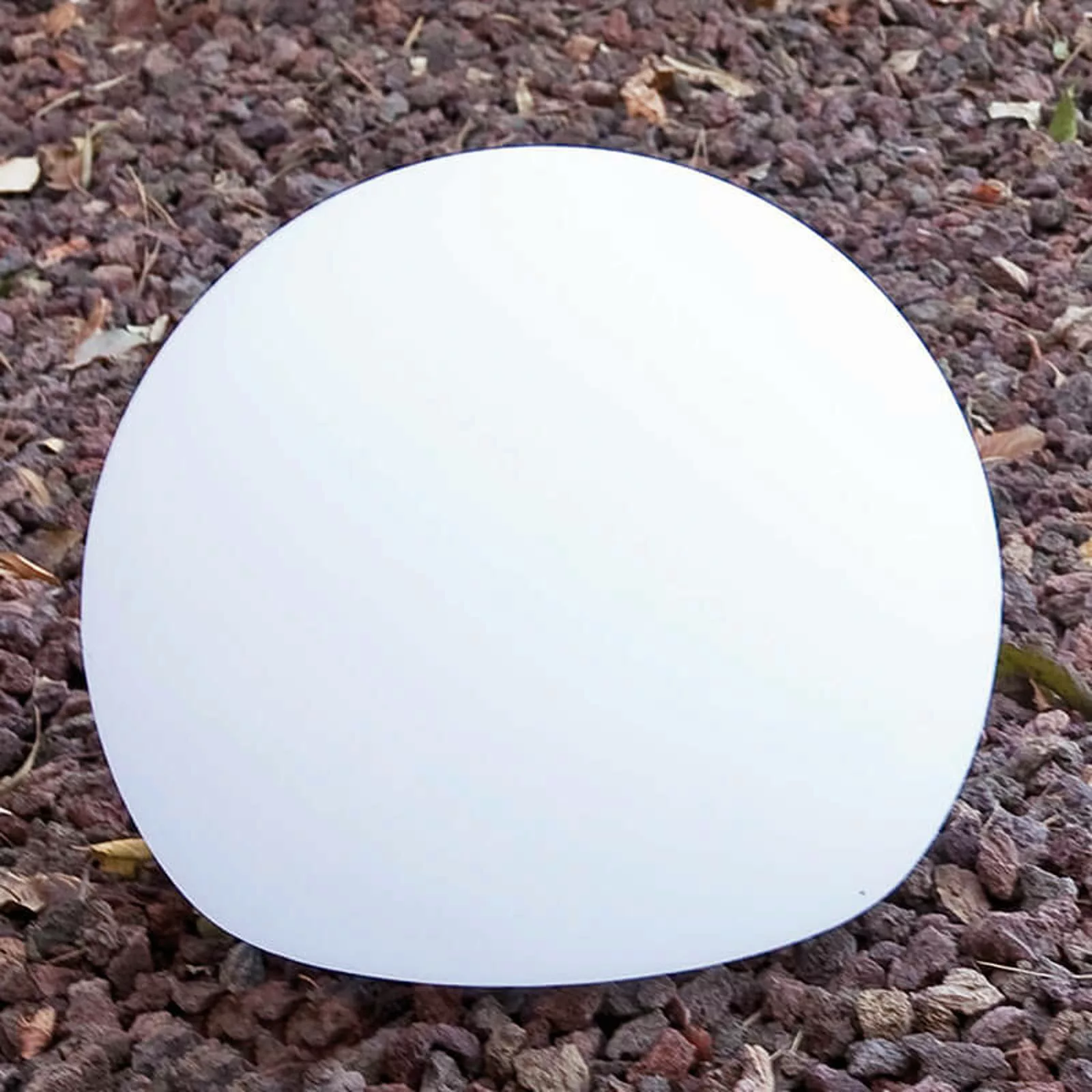 Zeitlose Gartenkugel Balda aus Polyethylen in weiß, Ø 400 mm, IP65, mit 200 günstig online kaufen