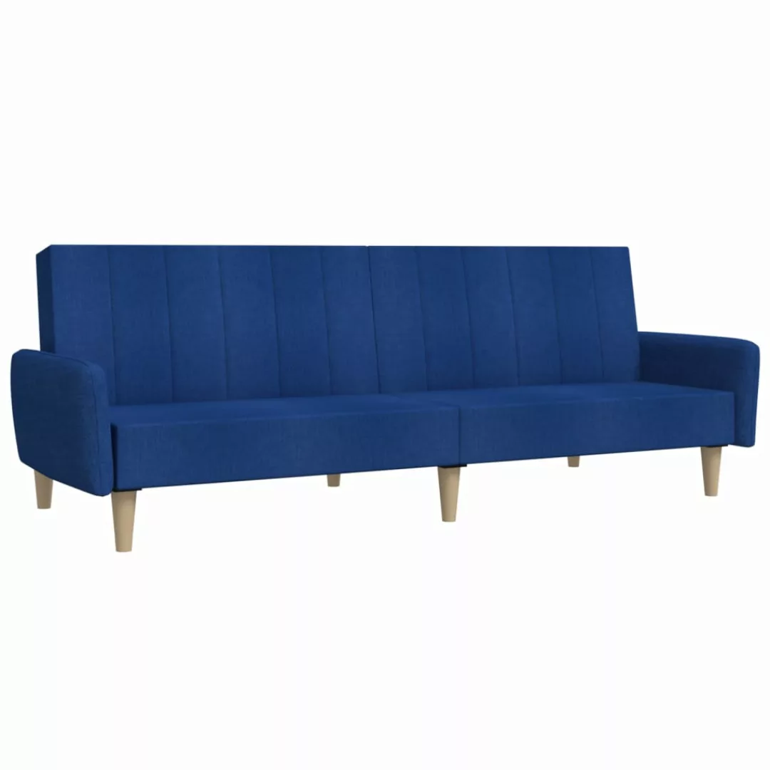 Vidaxl Schlafsofa 2-sitzer Blau Stoff günstig online kaufen