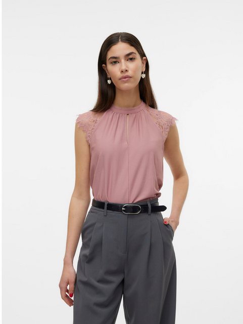 Vero Moda Spitzentop VMMILLA SL LACE TEE günstig online kaufen