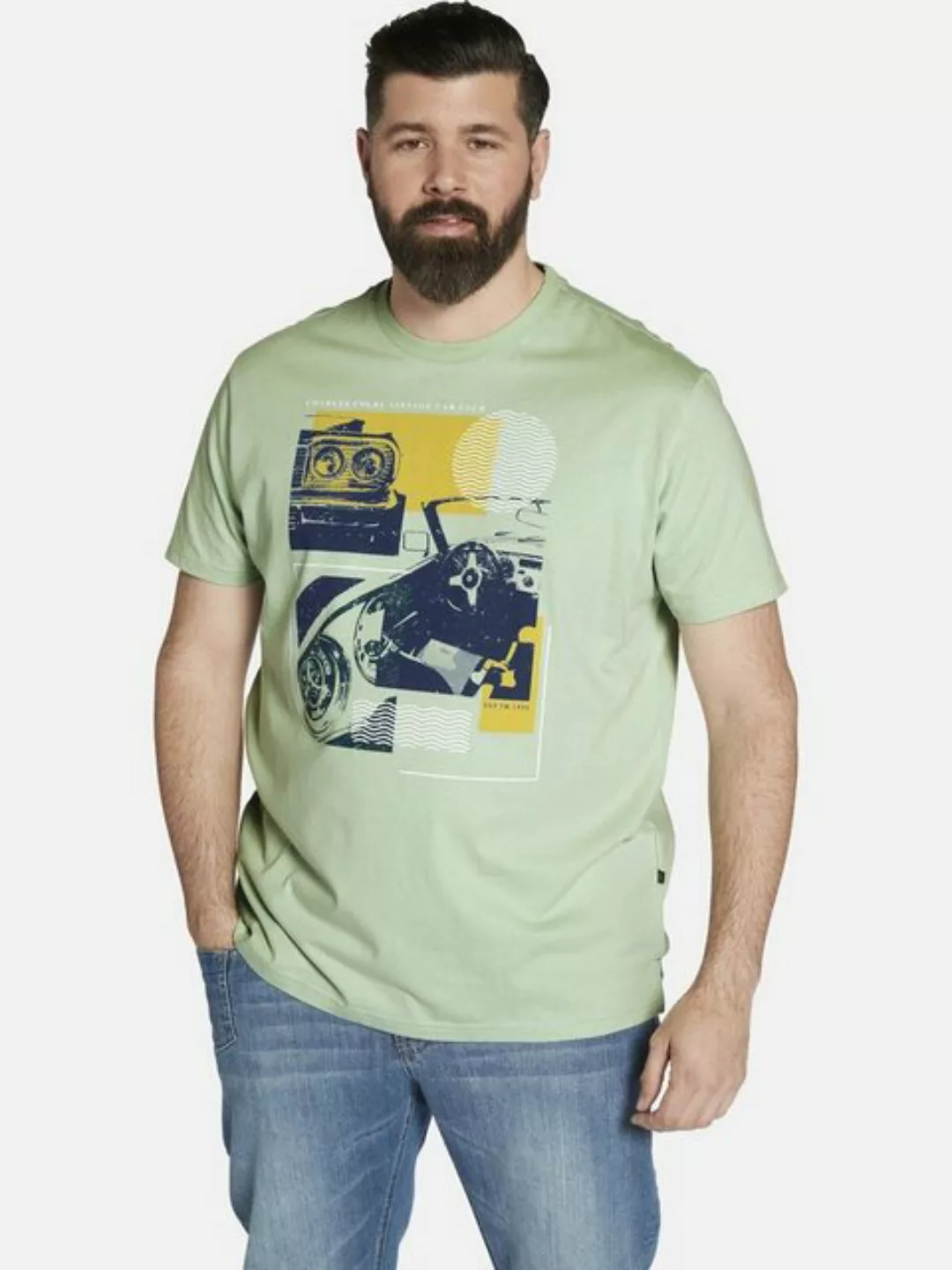 Charles Colby T-Shirt EARL BENJAMIN mit großflächigem Print günstig online kaufen