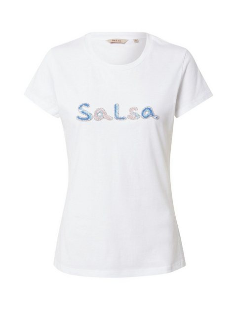 Salsa Jeans T-Shirt (1-tlg) Ziersteine günstig online kaufen