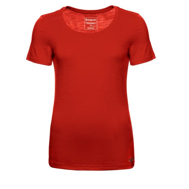 Kaipara - Merino Sportswear Rundhalsshirt Merino Shirt Damen Kurzarm Slimfi günstig online kaufen