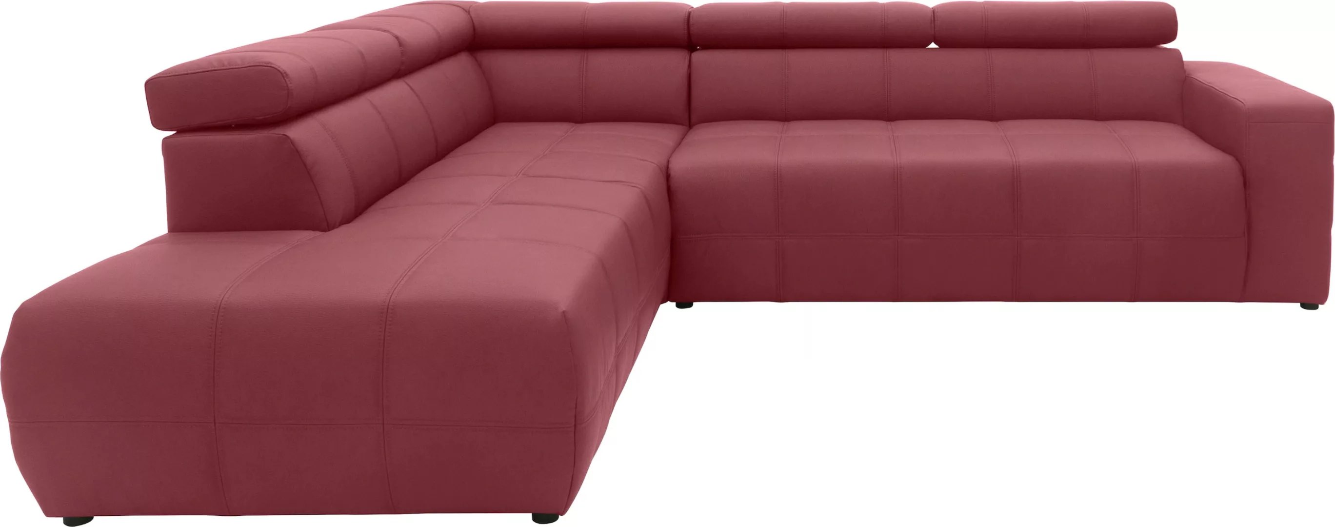 DOMO collection Ecksofa »Brandon L-Form, auch in Leder«, inklusive Kopfteil günstig online kaufen