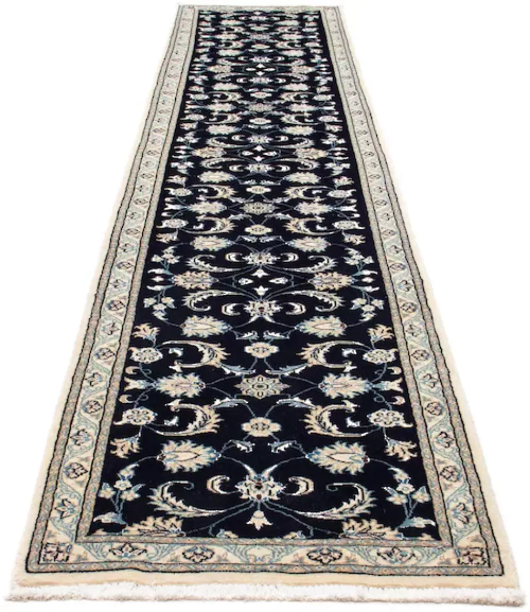 morgenland Wollteppich »Yalameh Medaillon Blu scuro 142 x 100 cm«, rechteck günstig online kaufen