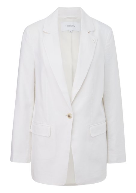 comma casual identity Blusenblazer Blazer aus Leinenmix Logo günstig online kaufen