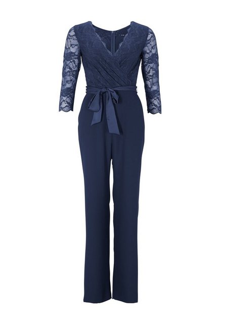 SWING Overall - festlicher Jumpsuit - eleganter Overall aus Materialmix günstig online kaufen