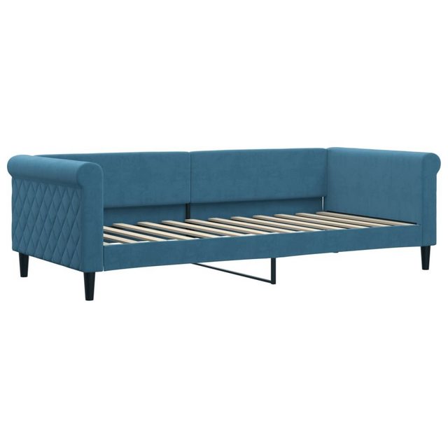 vidaXL Gästebett Tagesbett Blau 90x200 cm Samt Gästebett Gästecouch Gästeso günstig online kaufen