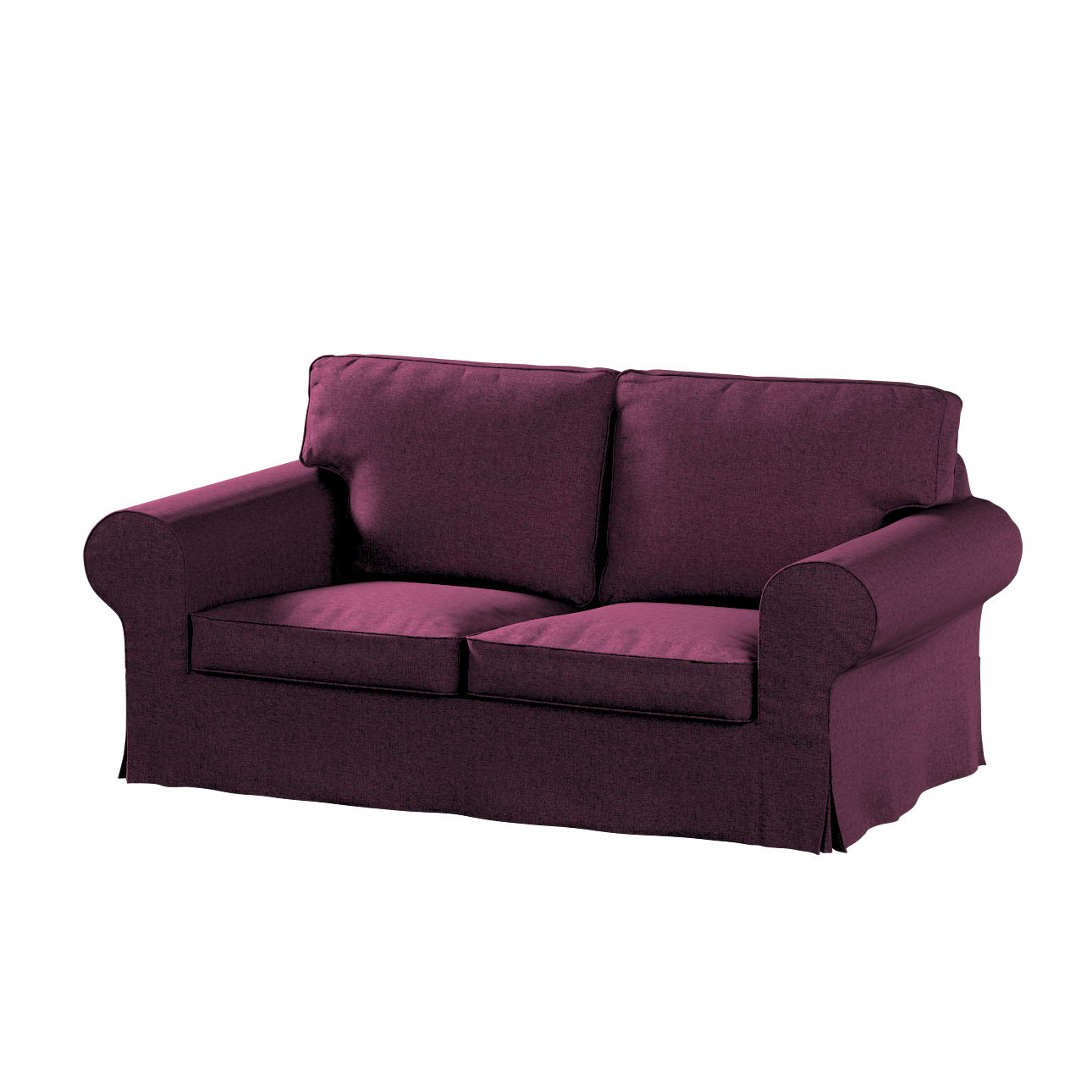 Bezug für Ektorp 2-Sitzer Sofa nicht ausklappbar, pflaumenviolett, Sofabezu günstig online kaufen