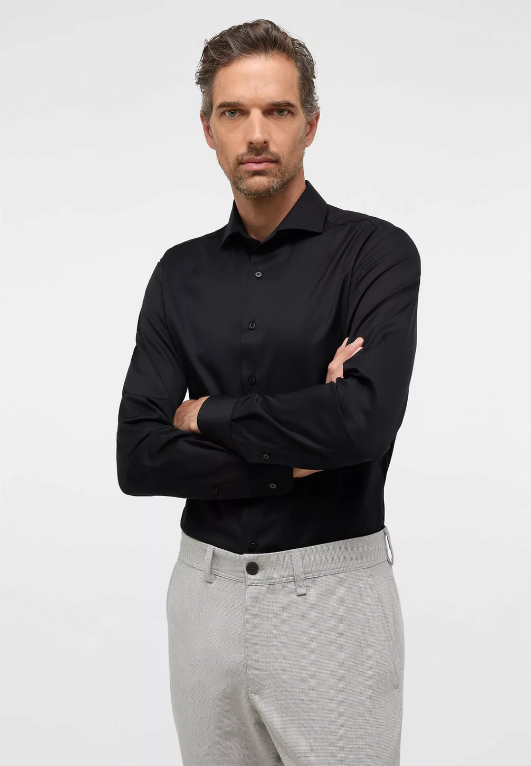 Eterna Langarmhemd Slim Fit Slim Fit günstig online kaufen