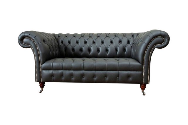 JVmoebel Sofa Chesterfield Ledersofa Couch Polster 2 Sitzer Designer Sofas günstig online kaufen