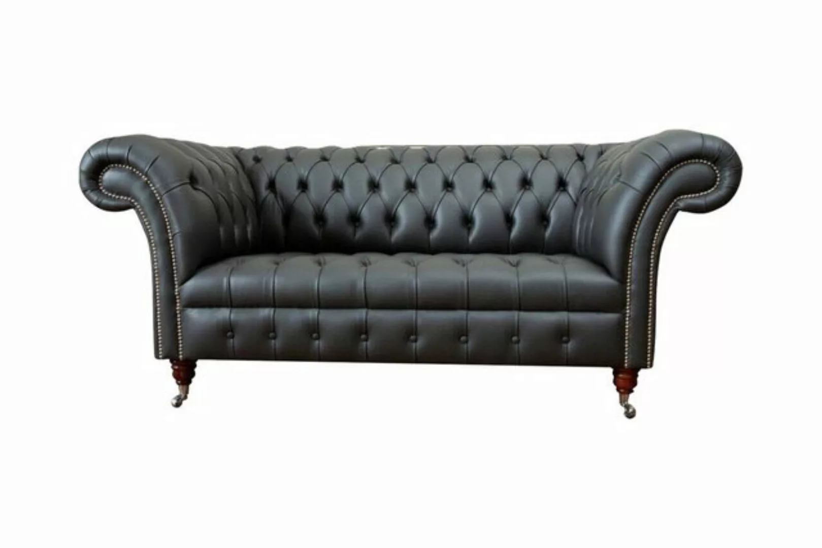 JVmoebel Sofa Chesterfield Ledersofa Couch Polster 2 Sitzer Designer Sofas günstig online kaufen