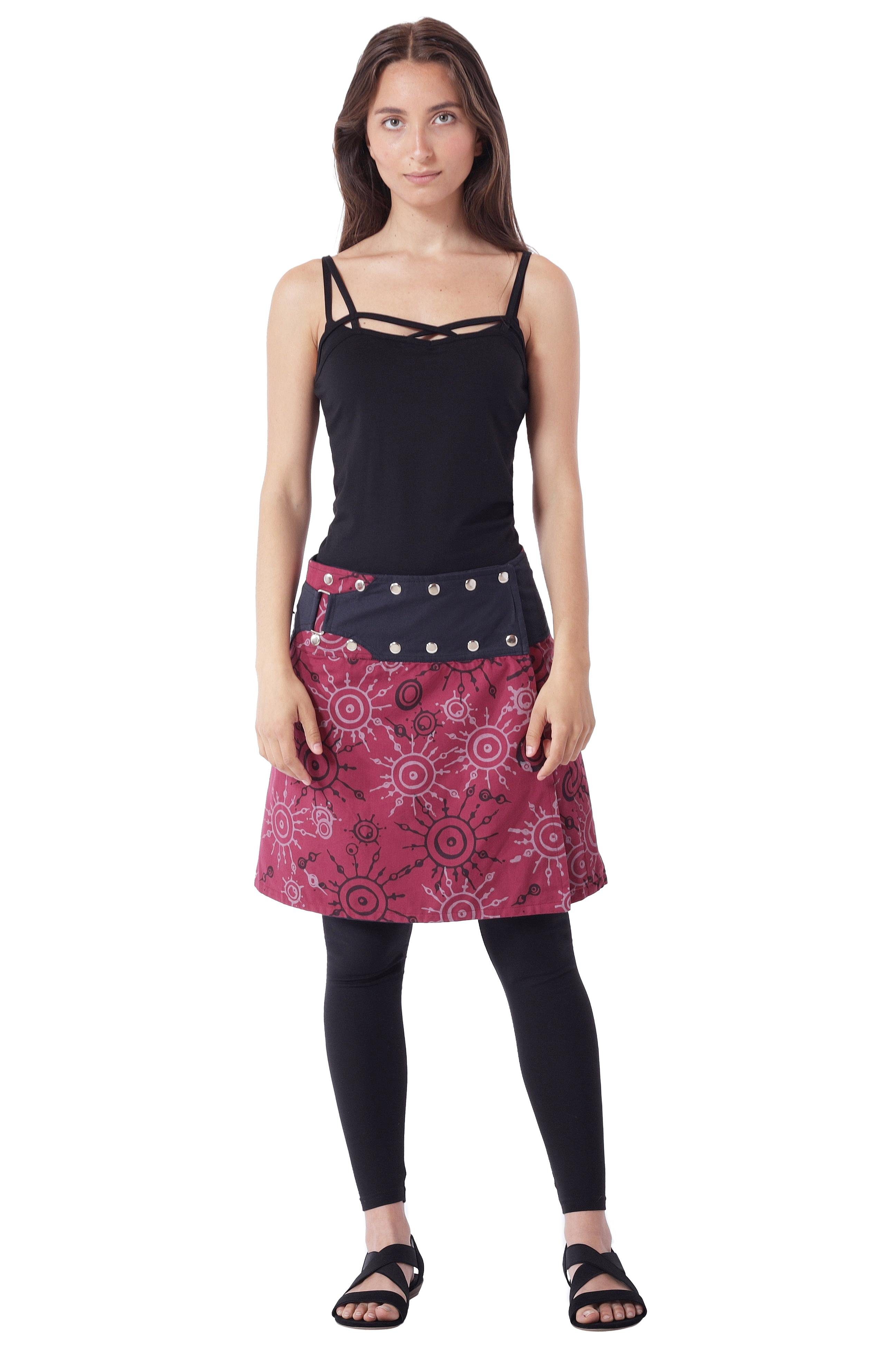 PUREWONDER Wickelrock Damen Rock mit auffälligem günstig online kaufen