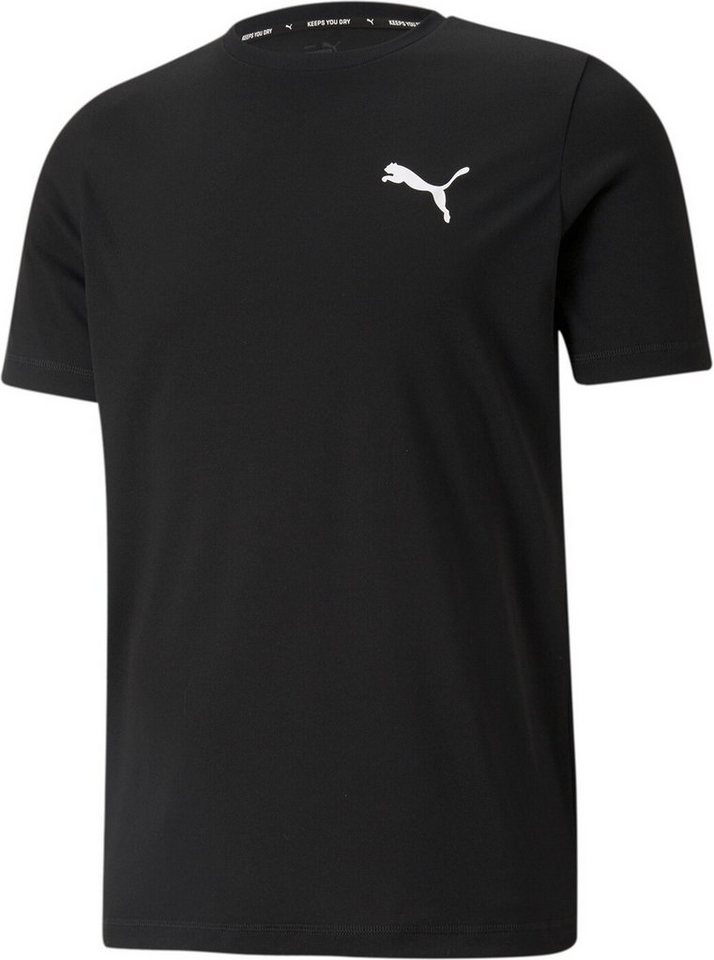 PUMA Kurzarmshirt ACTIVE Small Logo Tee PUMA BLACK günstig online kaufen