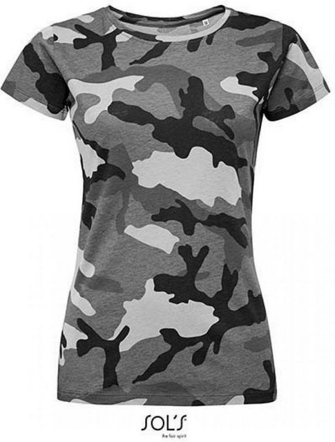 SOLS Rundhalsshirt Womens Camo / Tarn Damen T-Shirt günstig online kaufen