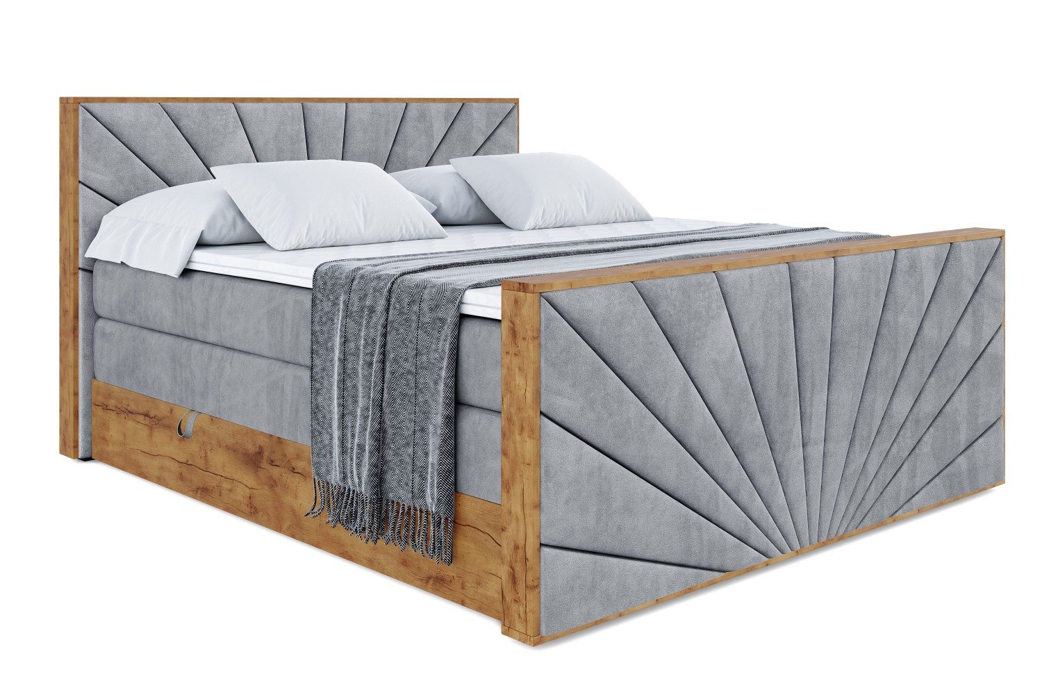 ALTDECOR Boxspringbett LOLLI6-Z KING (Multipocket-Matratze H4, günstig online kaufen
