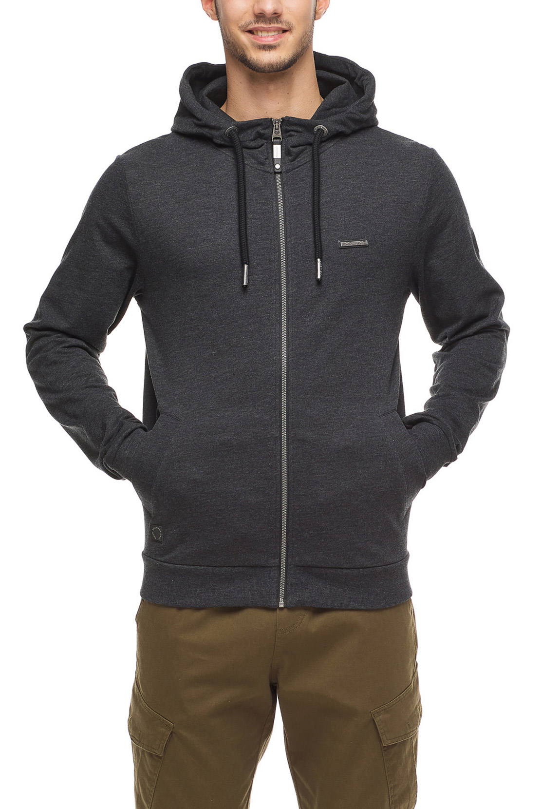 Ragwear Herren Sweatjacke PATRY 2122-30021 Dark Grey 5031 Dunkelgrau günstig online kaufen