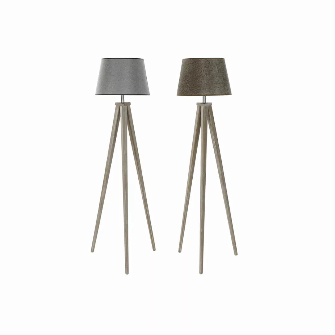 Stehlampe Dkd Home Decor Laken Natürlich Grau Braun Leinen Kiefer (40 X 40 günstig online kaufen