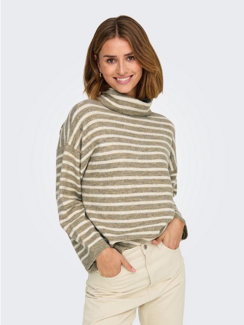 ONLY Rollkragenpullover ONLTALIO LS STRIPE ROLLNECK BF KNT günstig online kaufen