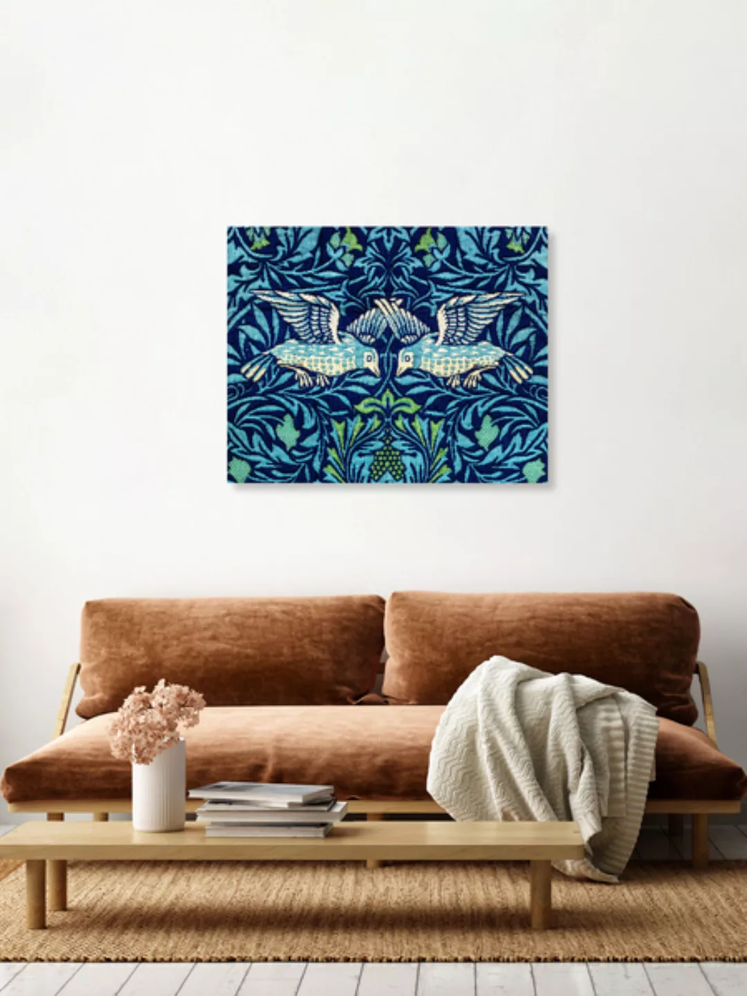 Poster / Leinwandbild - William Morris: Vögel günstig online kaufen