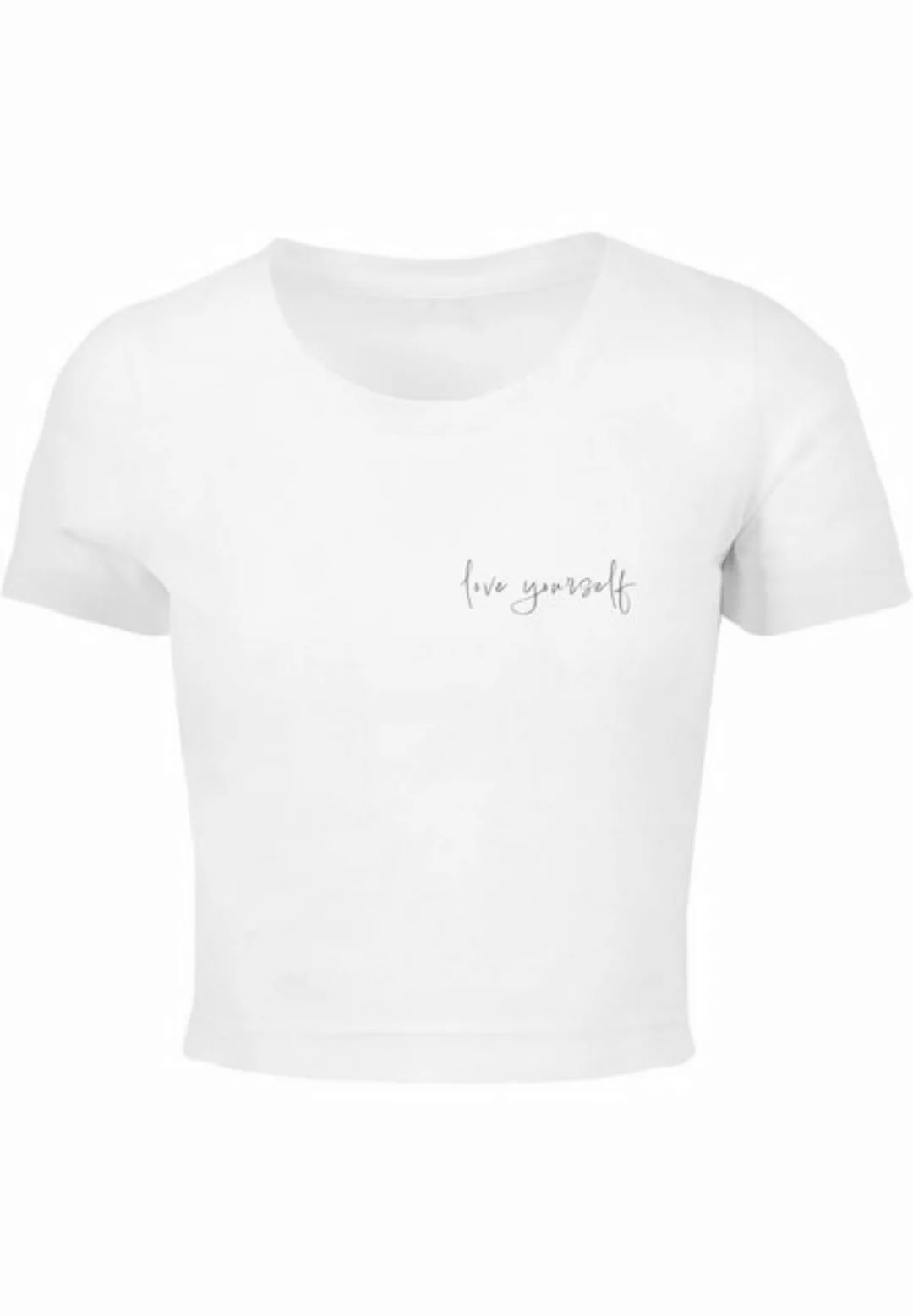 Merchcode T-Shirt Merchcode Damen Ladies Love Yourself Cropped Tee (1-tlg) günstig online kaufen