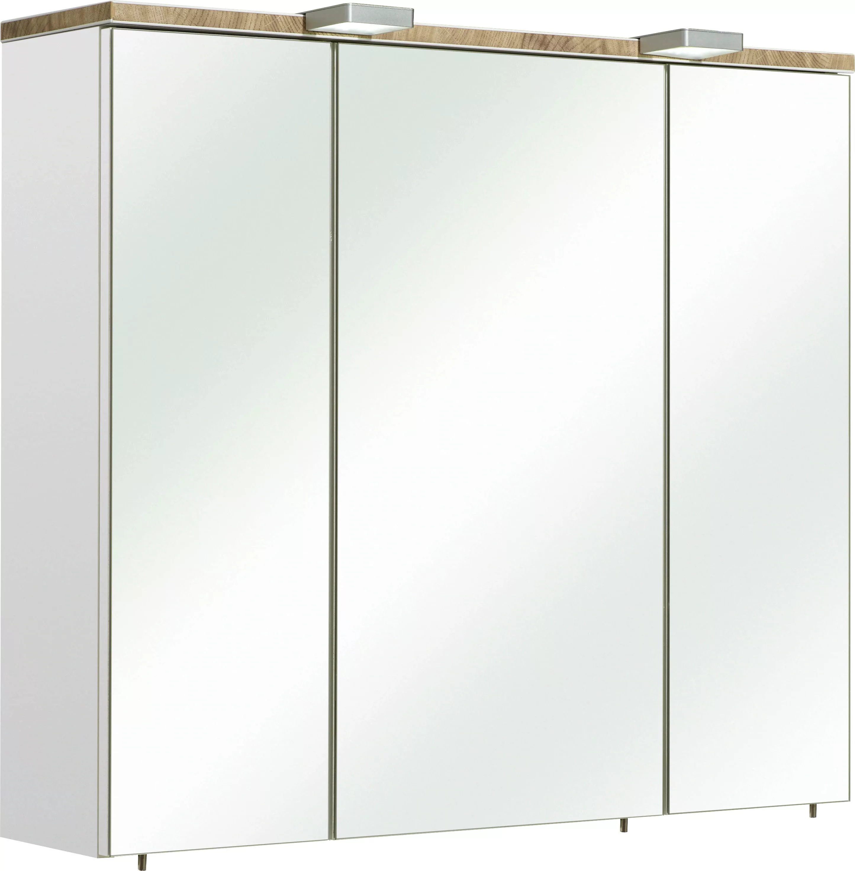 Saphir Spiegelschrank "Quickset 931 Badschrank, 3 Spiegeltüren, 6 Einlegebö günstig online kaufen