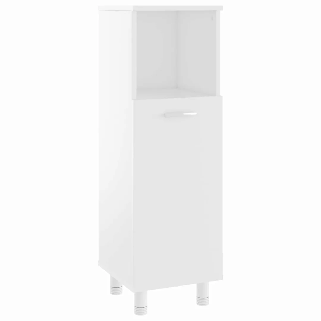 Badezimmerschrank Weiß 30x30x95 Cm Spanplatte günstig online kaufen