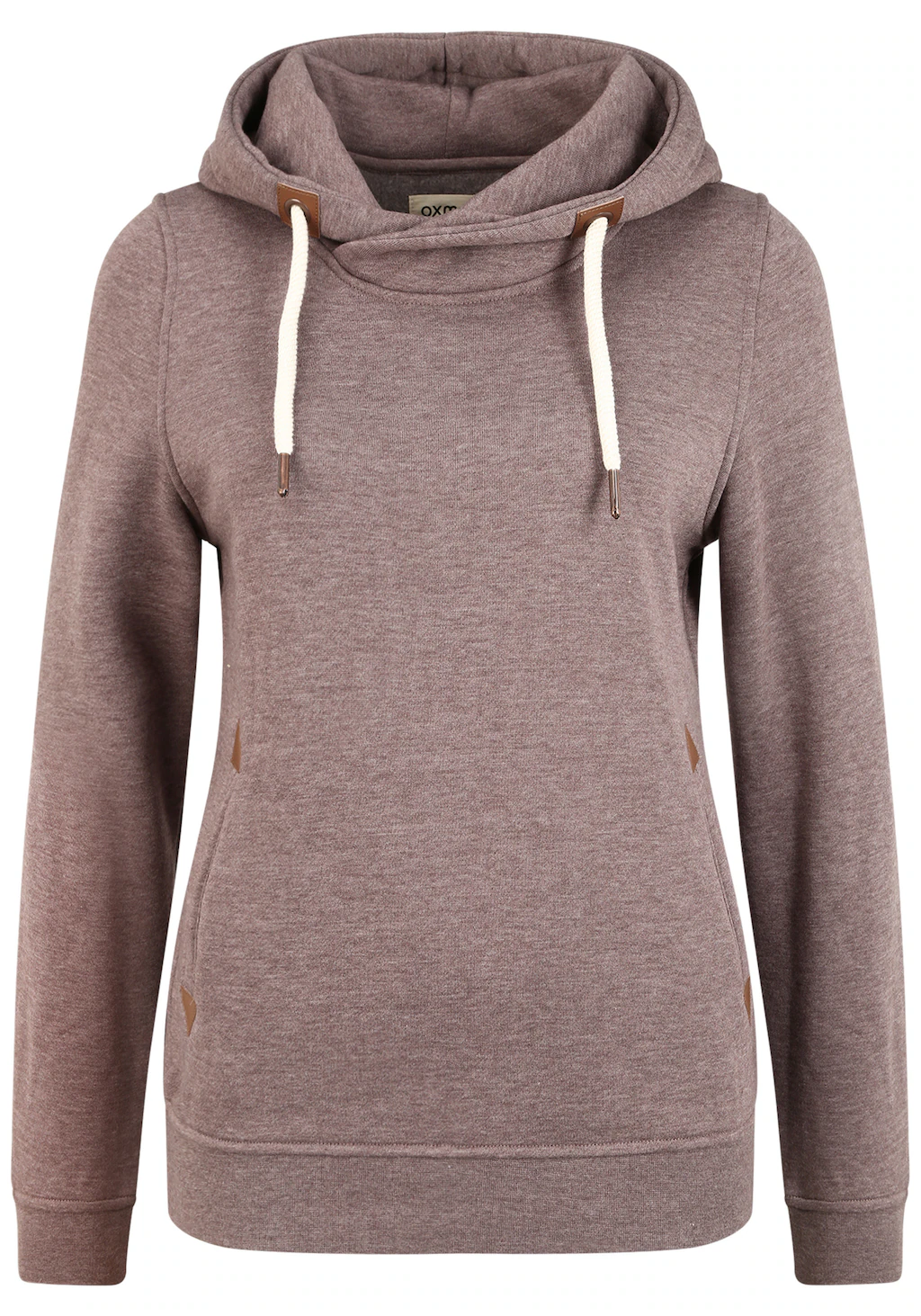 OXMO Hoodie OXVicky Hood Kapuzenpullover mit Cross-Over Kragen günstig online kaufen