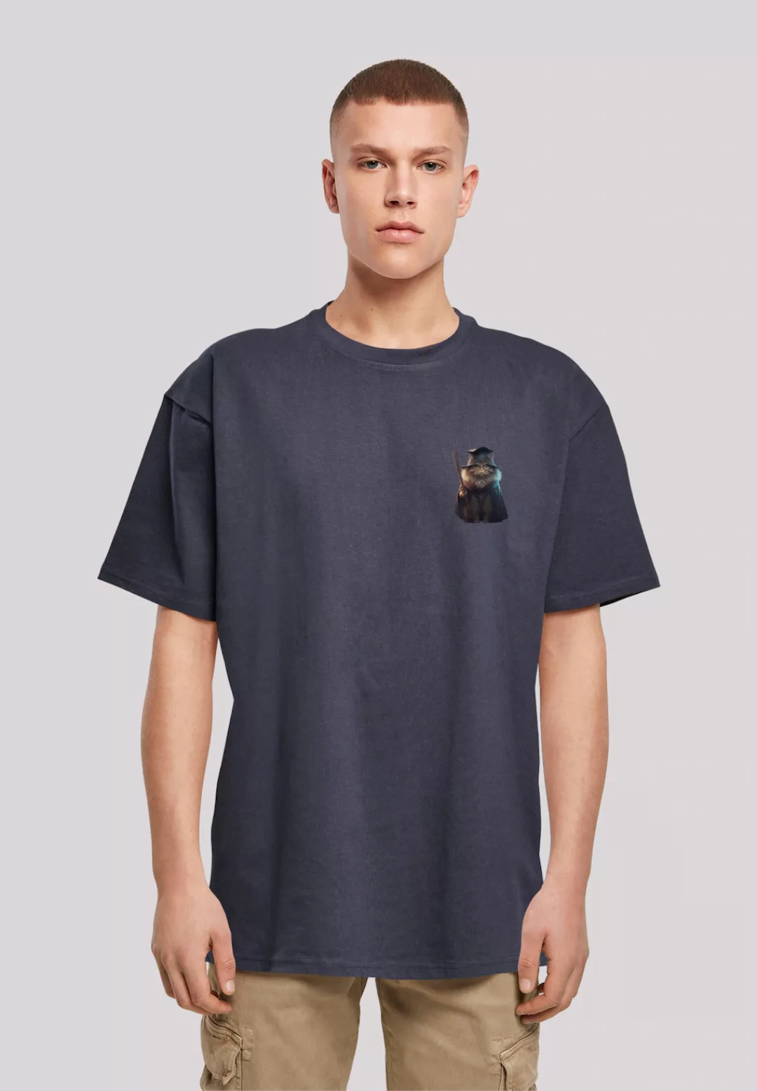 F4NT4STIC T-Shirt "Wizard Cat OVERSIZE TEE" günstig online kaufen