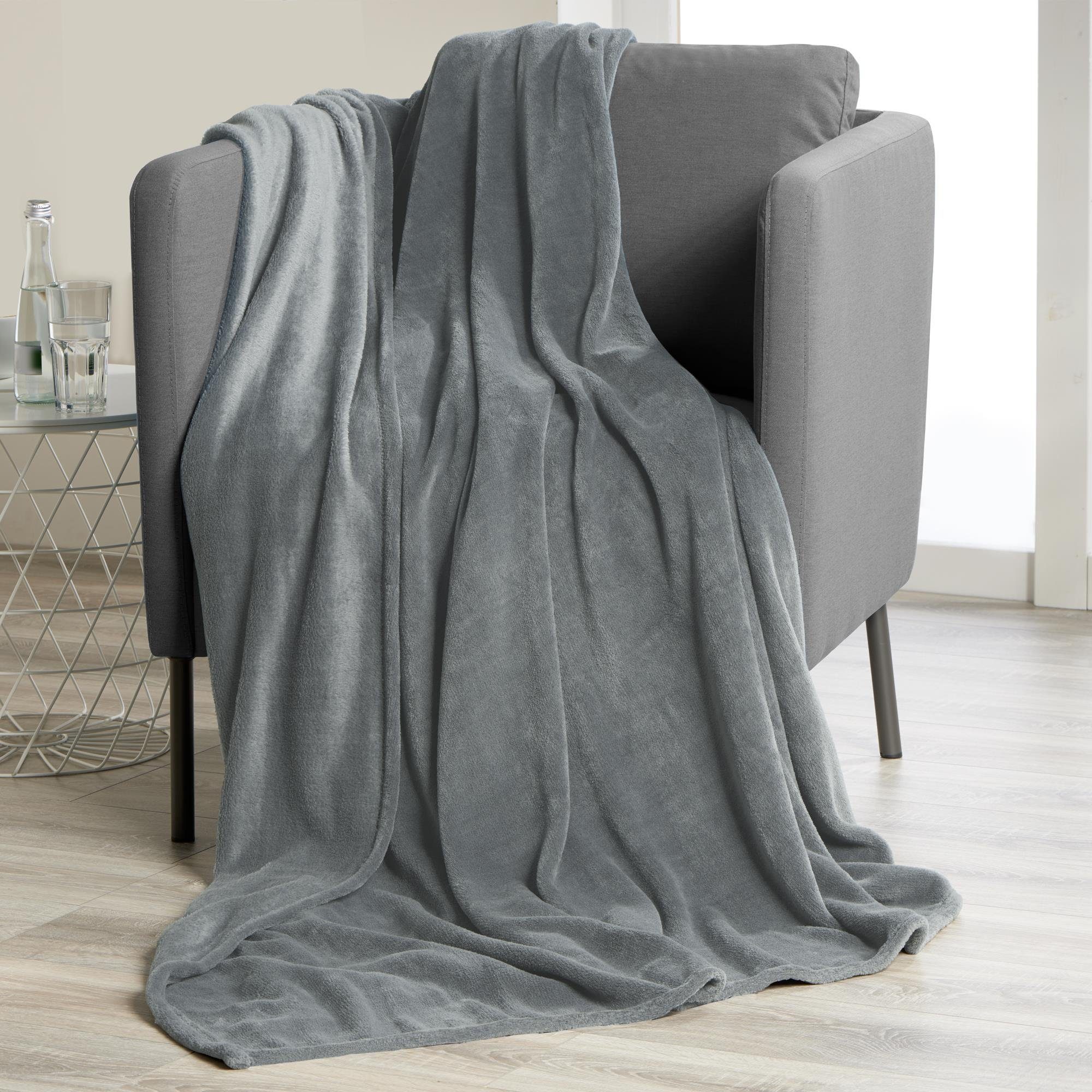 Wohndecke TV Decke Kuscheldecke Sofadecke Fleece günstig online kaufen