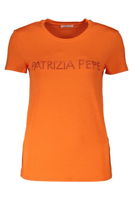 Patrizia Pepe T-Shirt Elegantes Damen T-Shirt Orange aus Bio-Baumwolle günstig online kaufen