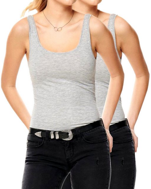 ONLY Tanktop (2er-Pack) Basic long Shirt im Doppelpack günstig online kaufen