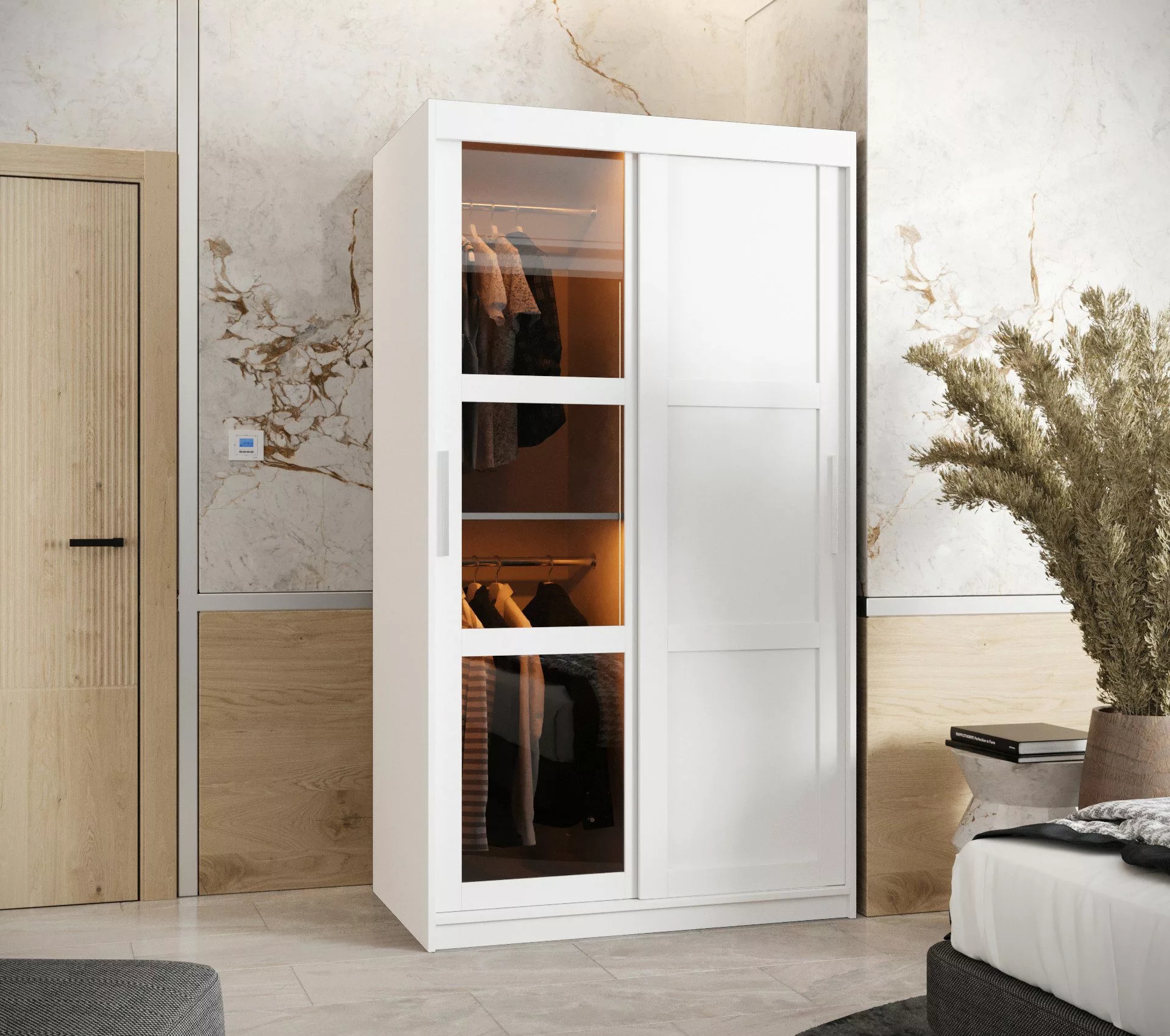 ABIKS MÖBEL Schwebetürenschrank DOME 3 Schlafzimmerschrank günstig online kaufen